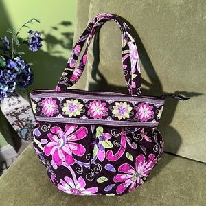 Vera Bradley PURPLE PUNCH Floral Morgan Shoulder Bag